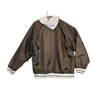 Men's Realtree brown Jacket with hoodie and  fleece button up underneath size L